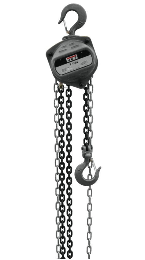 JET JT9 - 101911 1 Ton Hand Chain Hoist with 15' Lift
