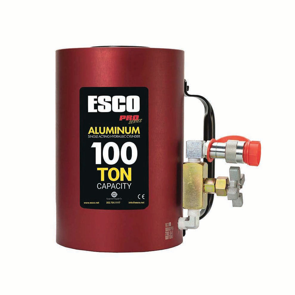 Esco 10318 100 Ton Heavy Duty Hydraulic Cylinder, 6" Stroke