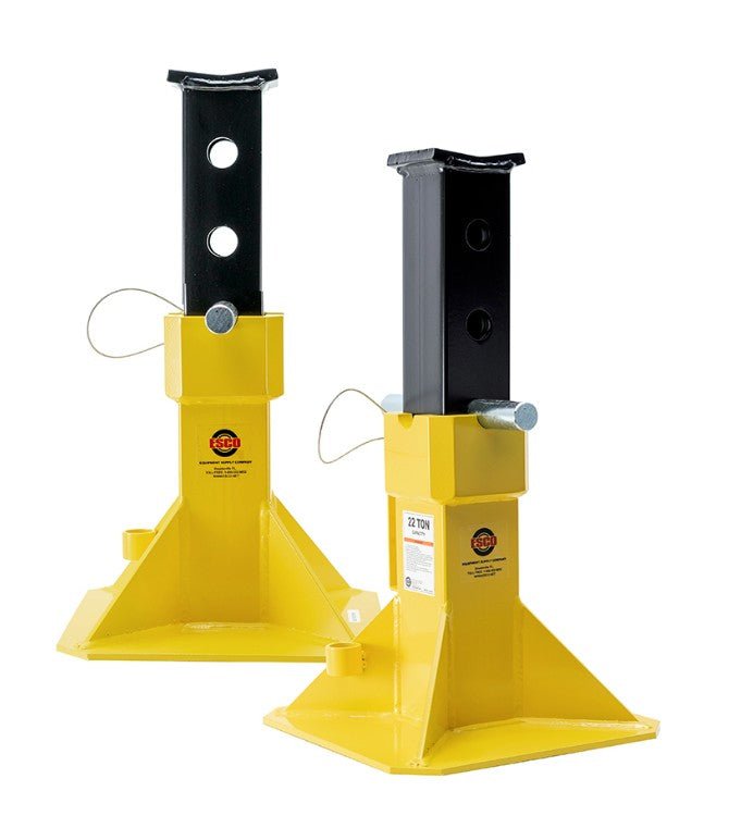 Esco 10455 22 - ton Pin Style Jack Stand Pair - Short Style