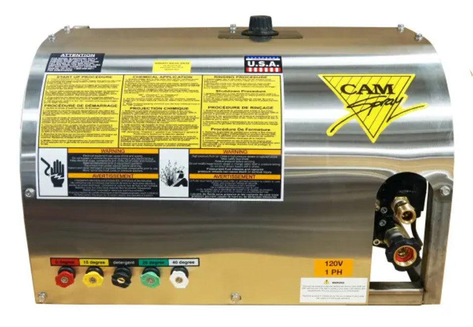 CAM Spray 1502WM/SSA CAM Spray Deluxe Wall Mount Electric 2 gpm, 1500 Cold Water Pressure Washer w/Auto Start-Stop
