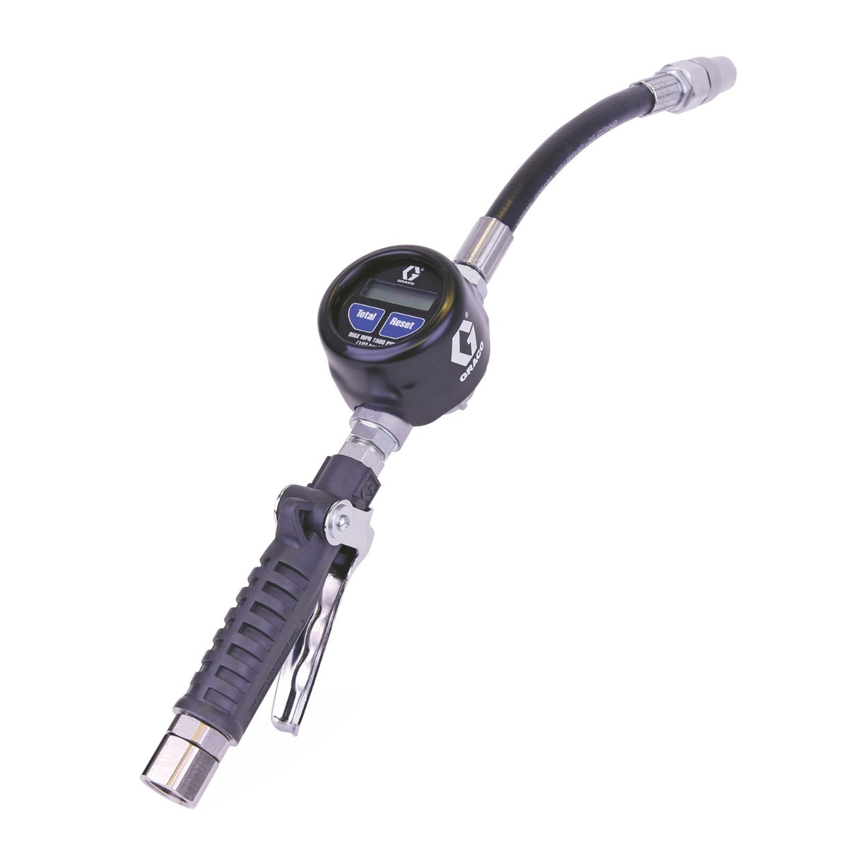 Graco 25C918 EM20 Electronic Manual Oil/Antifreeze Meter - Flexible Extension - 3/4 in. (19 mm) Inlet - NPT