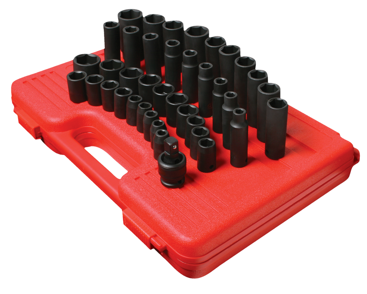 Sunex 2669 1/2 Dr Master Metric Impact Socket Set