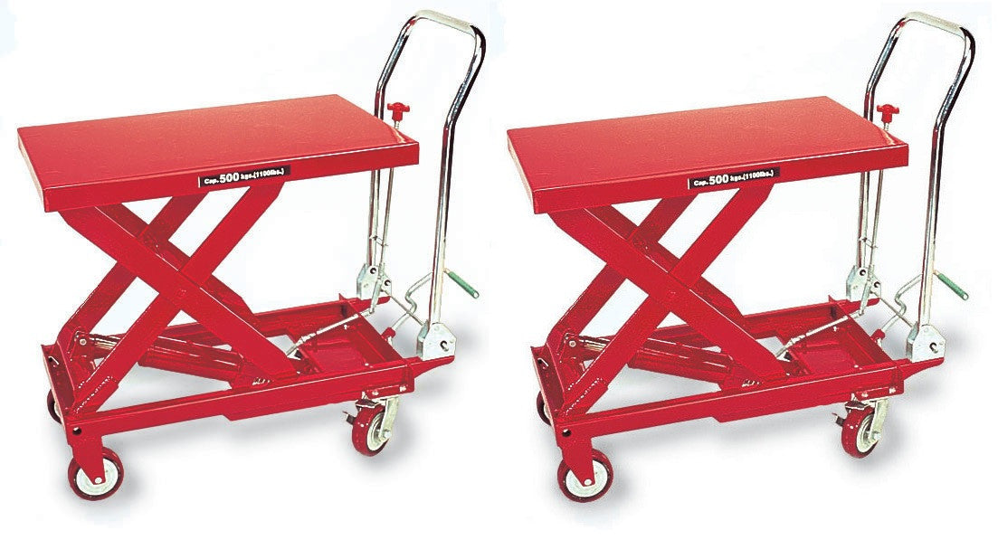 AFF 3904 Hydraulic Table, 2 Carts Included