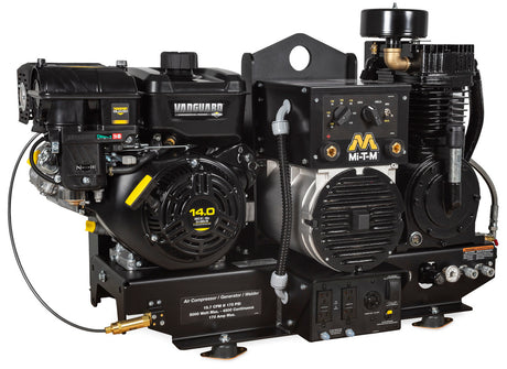 MI-T-M AGW-SV14-B Two Stage Gasoline Base-Mount Combination Compressor
