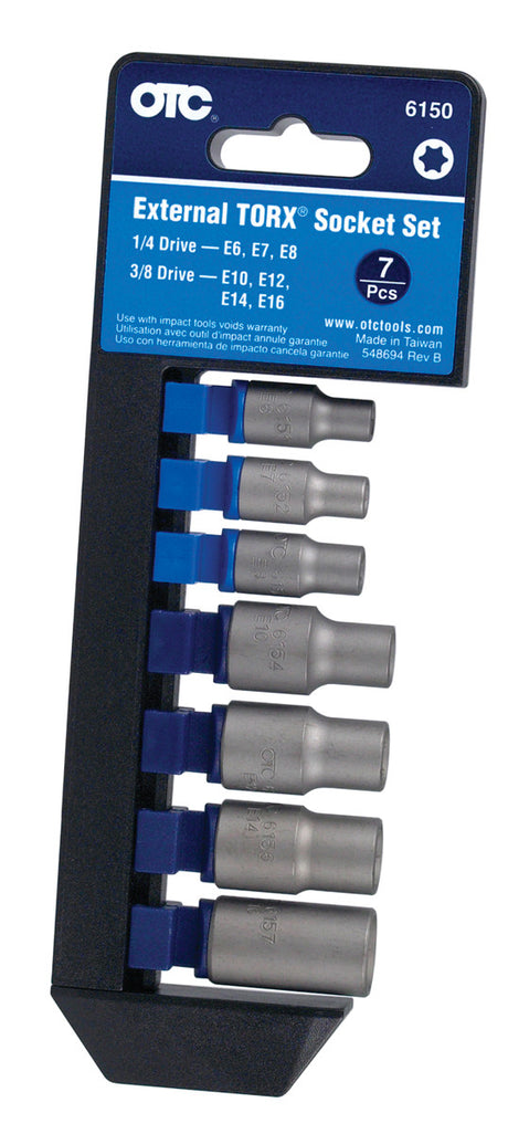 OTC 6150 Bulletproof External TORX Socket Set - 7 pc.