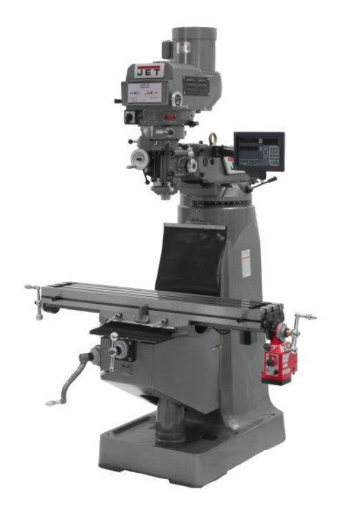 JET 690087 JTM - 4VS Mill, 3 Ph, Newall DP700 DRO and X - Axis Powerfeed
