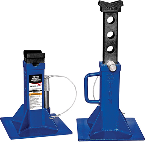 ATD 7449A 22 Ton Pin Style Jack Stand Pair