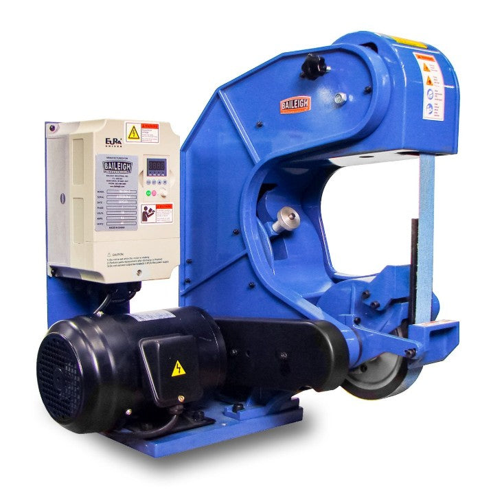 Baileigh Industrial BG-260-3-110 Three Wheel Variable Speed Belt Grinder