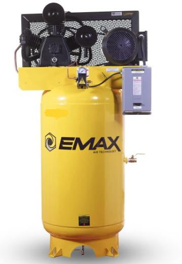 Emax MaxFlow E250 Series ESL07V080Z1 Industrial 7.5HP 3CYL Compressor