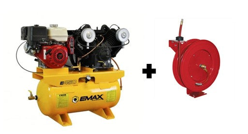 EMAX EGES1330V4  2 Stage 13 HP 30 Gallon Gas Air Compressor - FREE GOODS
