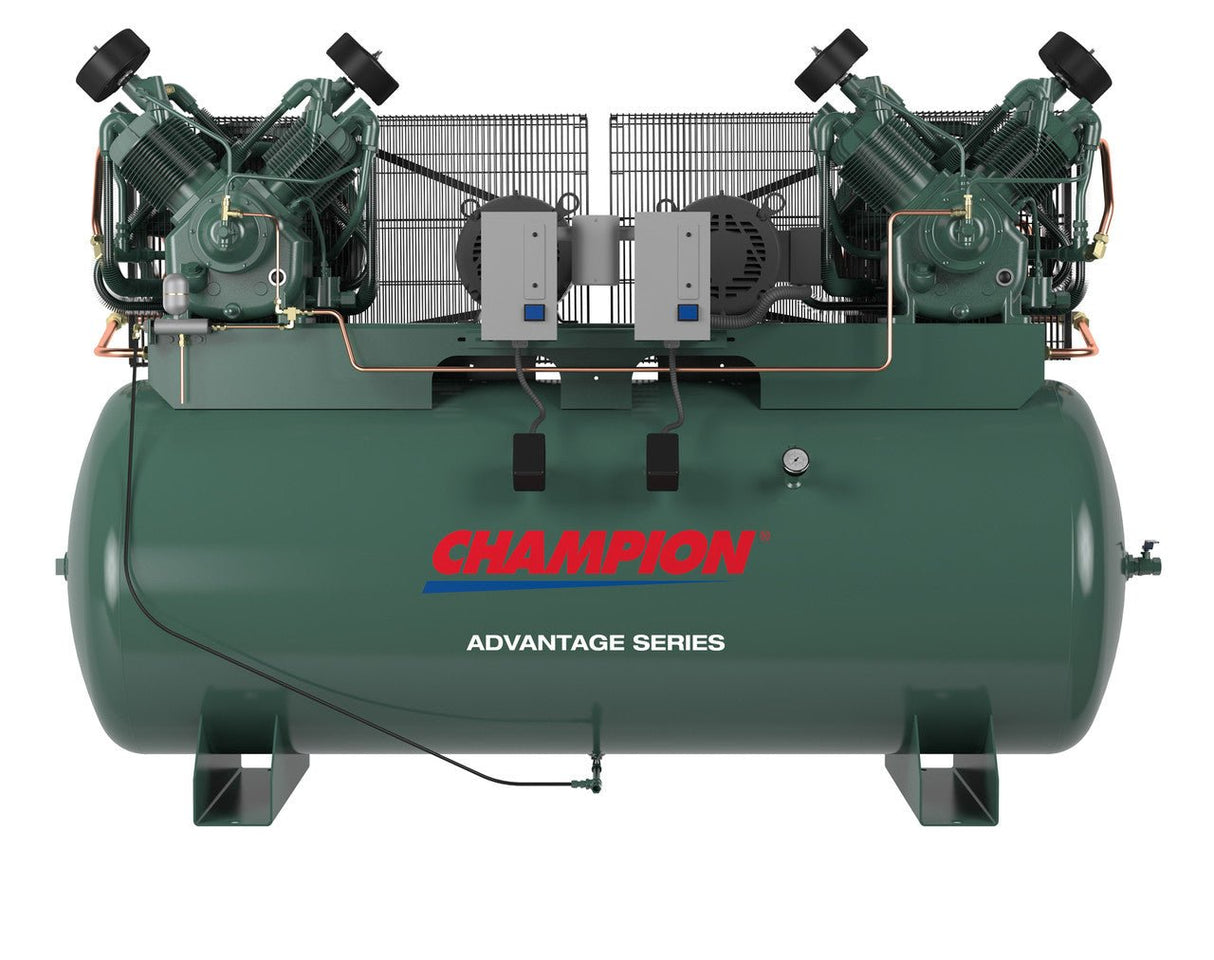 Champion HR10D - 24ADV 10 HP Horz Tank Duplex Air Compressor