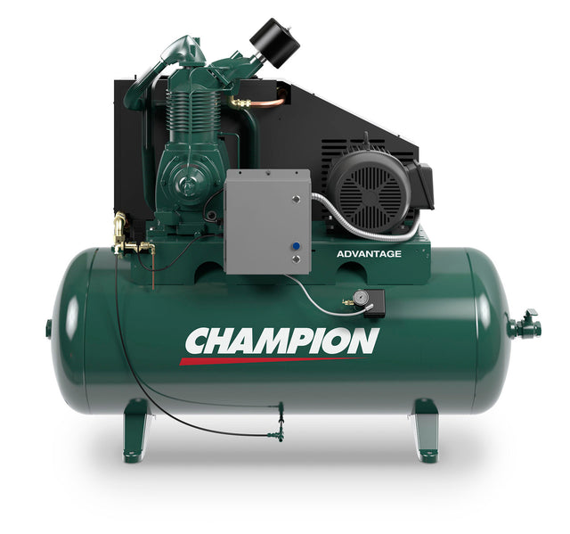 Champion HR15-12ADV 15 HP Horizontal Tank Air Compressor
