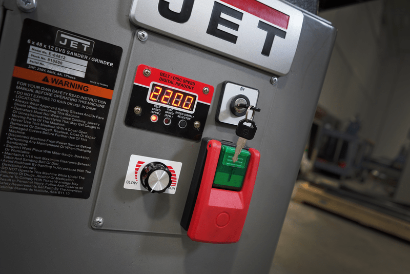 Jet J - 64812VS 6 x 48 Belt & 12" Disc VS Finishing/Grinding Machine