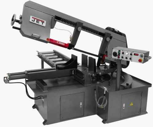 Jet MBS-1323EVS-H-4, Semi-Automatic Dual Mitering Bandsaw 3HP 460V3HP 460V, 3-Ph
