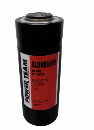 Power Team RA306 Aluminum Single-Acting, Spring Return Cylinder - 30 ton, 6" Stroke