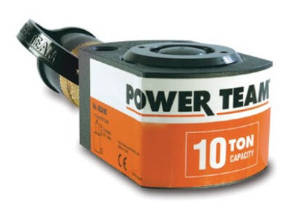 Power Team RLS200 20-Ton Low Profile, Single-Acting, Spring Return Cylinder 7/16" Stroke Hydraulic Ram