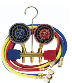 Robinair 40153 Two-Way Wheel Manifold Gauge Set w/Hoses