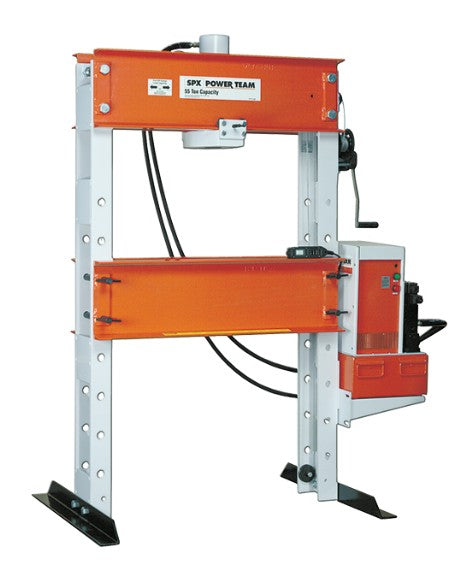 Power Team SPE5513D 55 ton Double Acting H Frame Floor Press