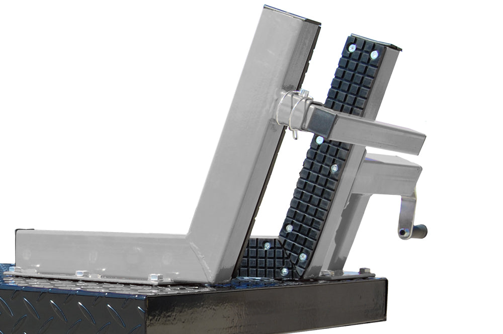 Titan SDML-1000D-BG-XLT 1000 lb. Air Operated Motorcycle Lift With Vise & Side Extensions Package