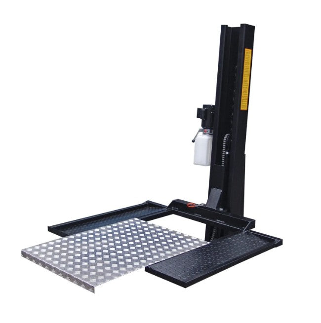 Tuxedo SC-2K 2,200 lb. Capacity Single Column Storage Lift Side View 2