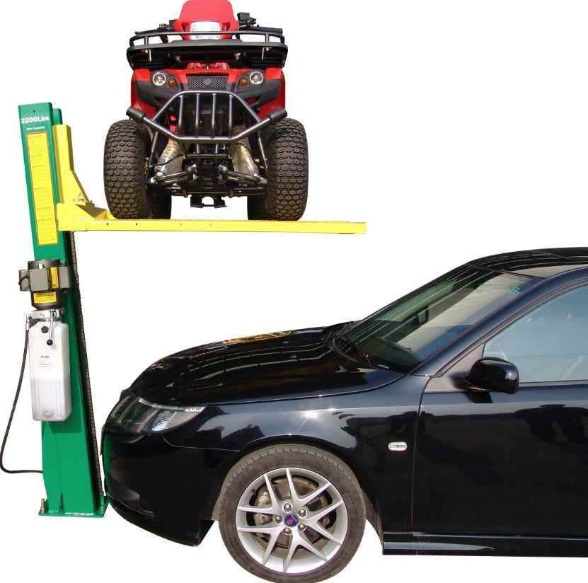 Tuxedo SC-2K 2,200 lb. Capacity Single Column Storage Lift Mower Storage