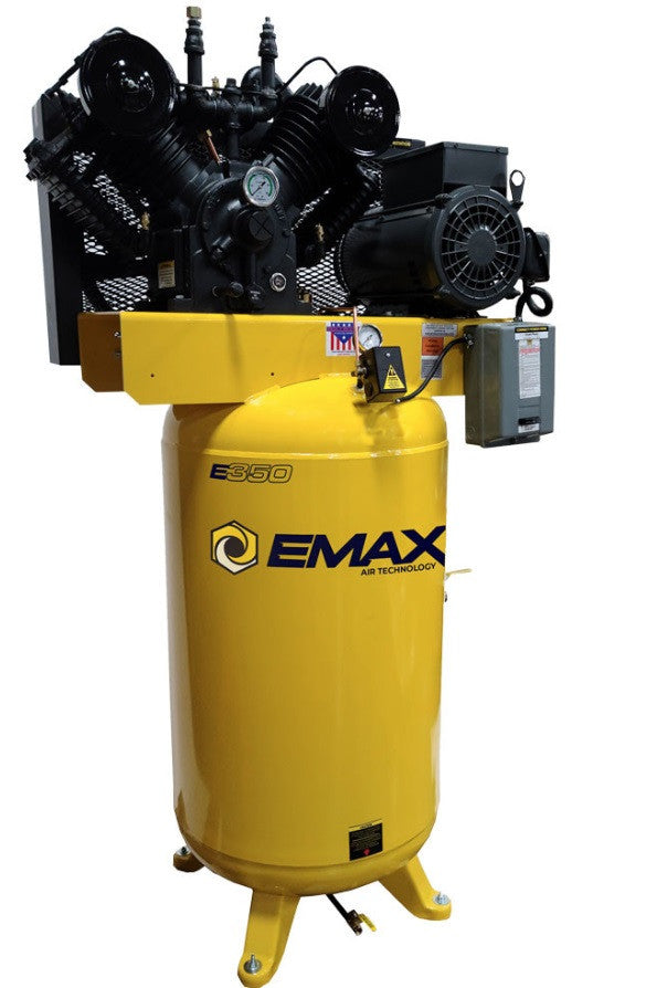 Emax EI07V080V1 7.5hp 2 Stage, Single Phase 80 Gallon Vertical Air Compressor