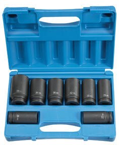 Grey Pneumatic 8134MD 3/4" Deep Metric Set