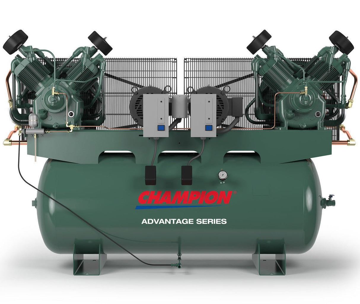 Champion HR7D - 12ADV - 1 7.5 HP Horz Tank Duplex 1 Ph Air Compressor