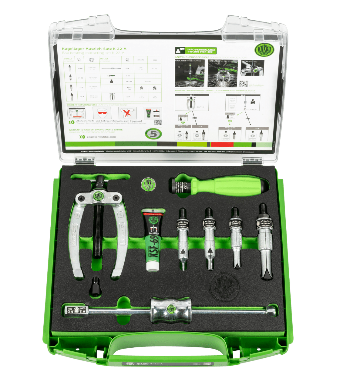 Kukko K - 22 - A Ball Bearing Extraction Set