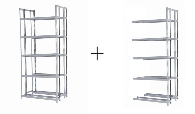 Rivetier R2 - 5DES 5' x 3'6" x 12' Automotive Tire Rack Starter + 1 Adder Racks Package