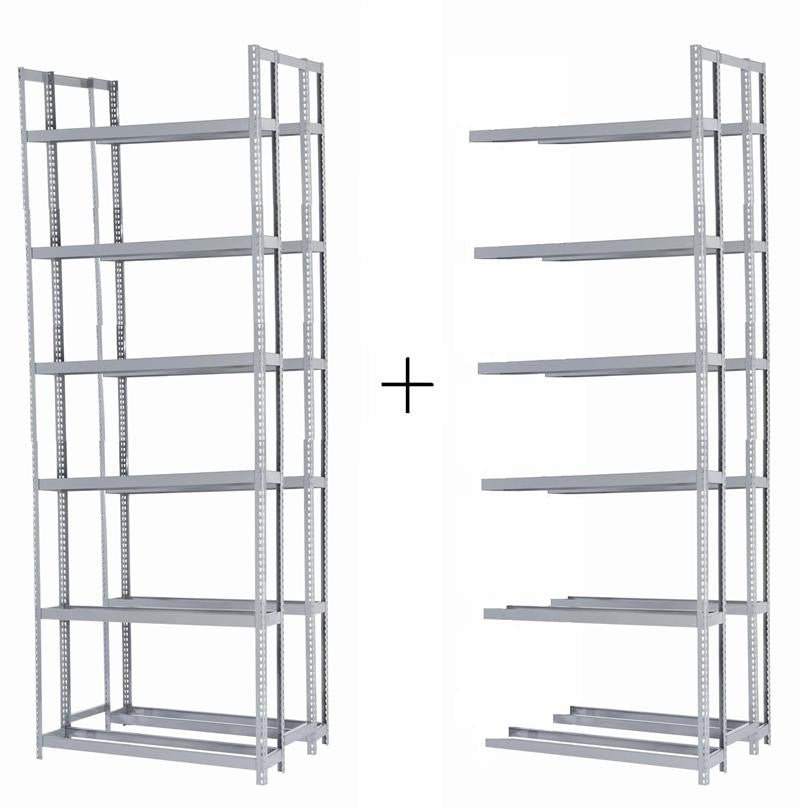 Rivetier R2 - 6DES 5' x 3'6"' x 15' Automotive Tire Rack Starter + 1 Adder Racks Package