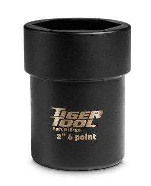 Tiger Tool 18120 2" 6 Point Axle Nut Socket