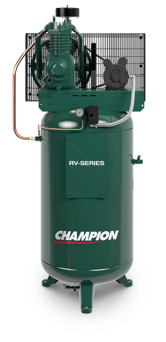 Champion VRV5 - 8 5 HP 1 PH 3600 RPM Vert 80 Gal Tank Air Compressor
