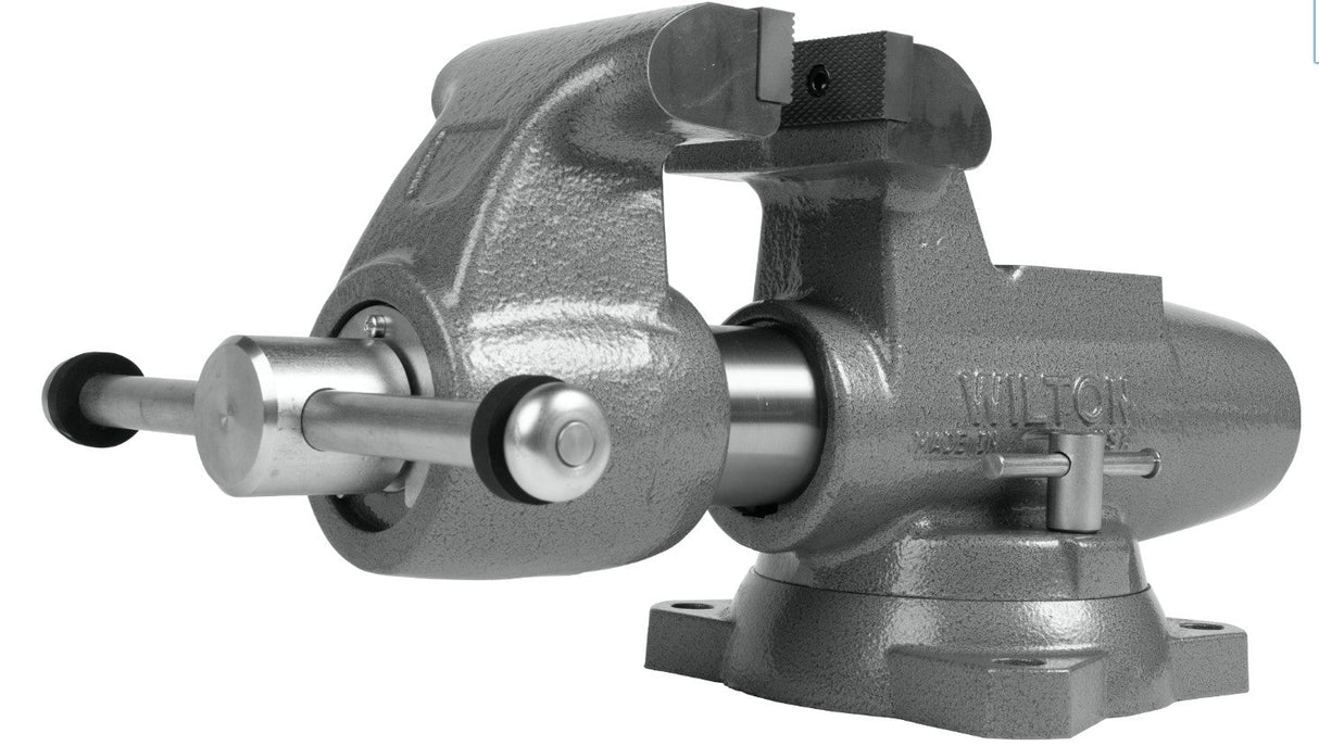 Wilton 500S Machinist 5” Jaw Round Channel Vise with Swivel Base