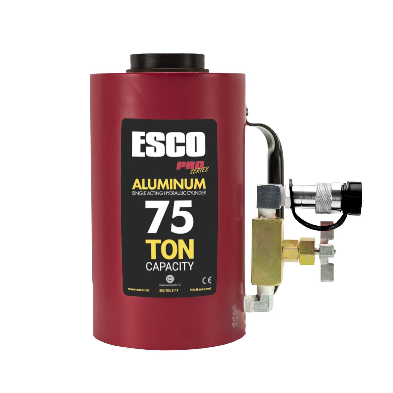 Esco 10317 100 Ton Heavy Duty Hydraulic Cylinder, 6" Stroke