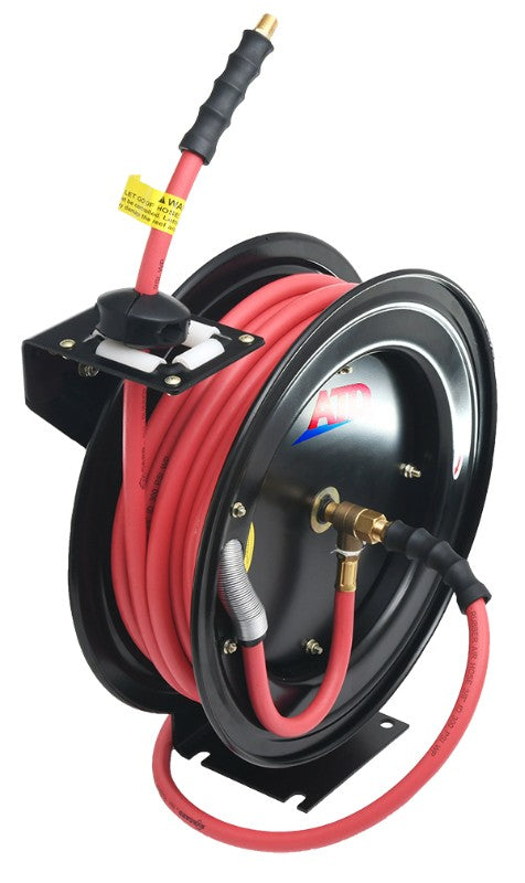 ATD 31177 Auto Retractable Air Hose Reel, 1/2" x 50'
