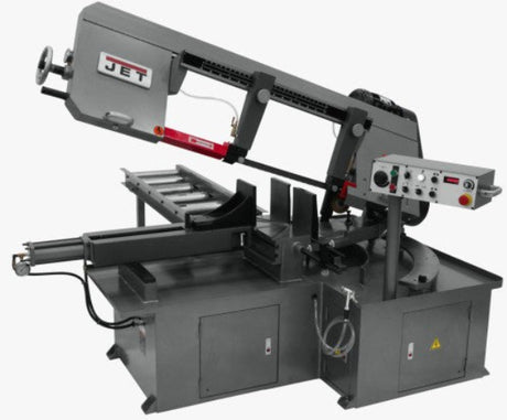 Jet MBS - 1323EVS - H - 4, Semi - Automatic Dual Mitering Bandsaw 3HP 460V3HP 460V, 3 - Ph