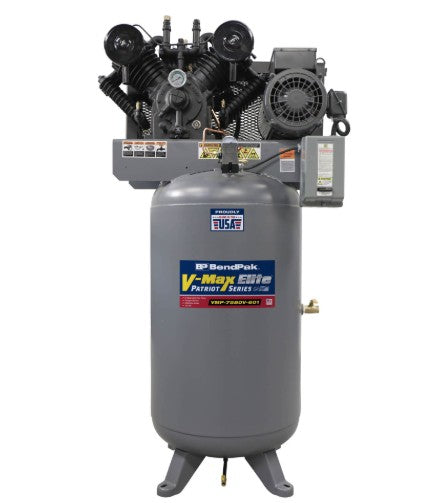BendPak VMP-7580V-601 Max Elite Air Compressor / 7.5 HP / 80 Gallon Vertical Tank
