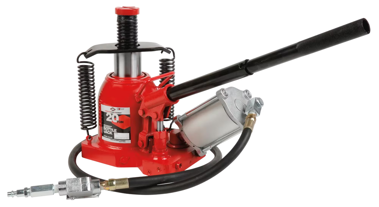 20 ton super duty air assist  low profile bottle jack  