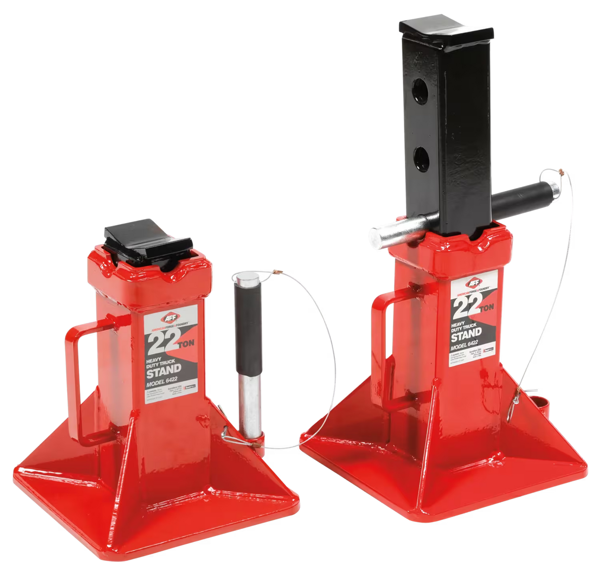 AFF 565F 22 Ton Air/Hydraulic Axle Jack and AFF 6422 22 ton Safety Stands