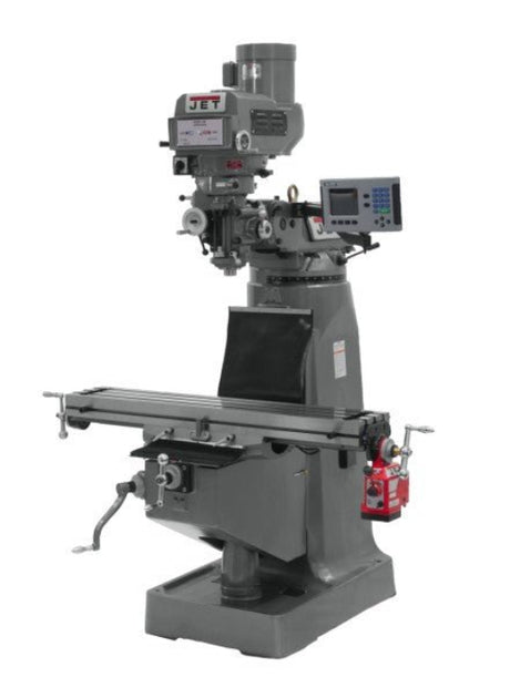 JET 690107 JTM - 4VS Mill, 3 Ph, ACU - RITE 200S DRO and X - Axis Powerfeed
