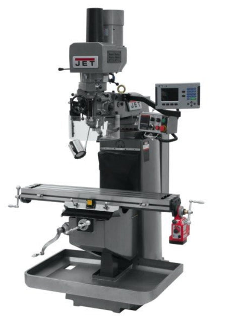 JET 690521 JTM - 949EVS Mill With ACU - RITE 200S DRO, Air Powered Drawbar and X - Axis Powerfeed