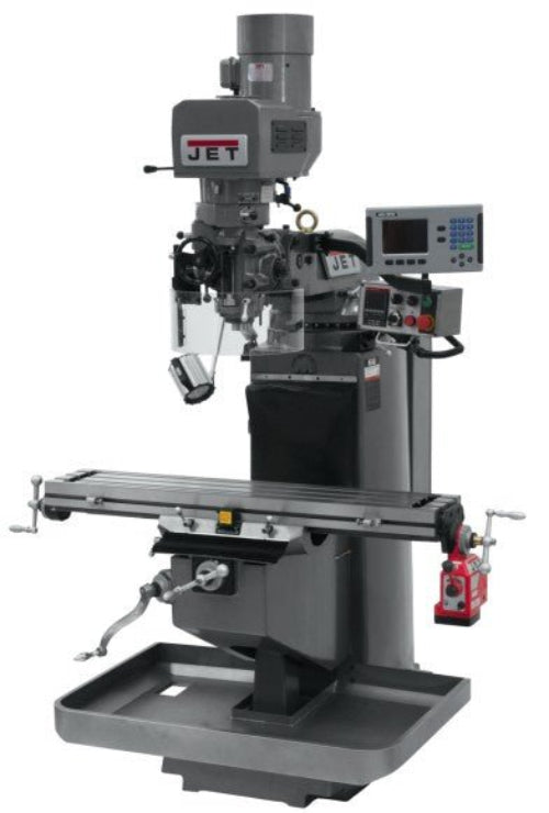 JET 690530 JTM - 949EVS Mill With 3 - Axis ACU - RITE 200S DRO (Quill) and X - Axis Powerfeed