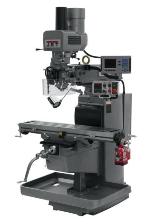 JET 690630 JTM - 1050EVS2 Mill With 3 - Axis ACU - RITE 200S DRO (Quill), X - Axis Powerfeed and Air Power Drawbar