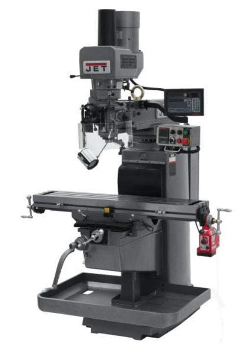JET 690635 JTM - 1050EVS2 Mill With Newall DP700 DRO, X - Axis Powerfeed and Air Power Drawbar