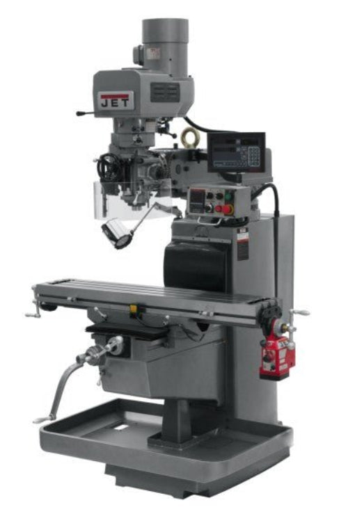 JET 690644 JTM - 1050EVS2 Mill With 3 - Axis Newall DP700 DRO (QUILL) X - Axis Powerfeed