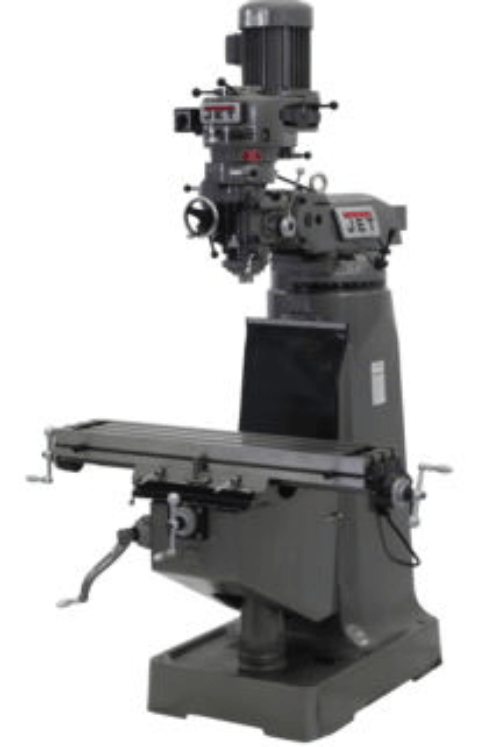 JET 692188 JTM - 1 Mill, 230V 3Ph, Newall DP500 DRO and X - Axis Powerfeed