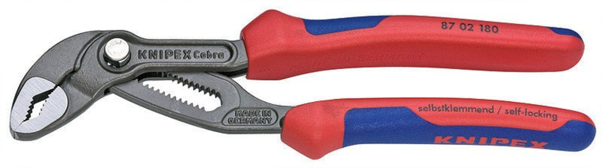 Knipex 8702180 7 1/4" Cobra Pliers - Comfort Grip
