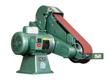 Burr King 95030 Model 960 - 400 4 x 60 Two Wheel Belt Grinder - 220v 1Ph Fixed Speed