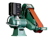 Burr King 97110 Model 960 - 400 4 x 60 Two Wheel Belt Grinder, 120v 1Ph Variable Speed